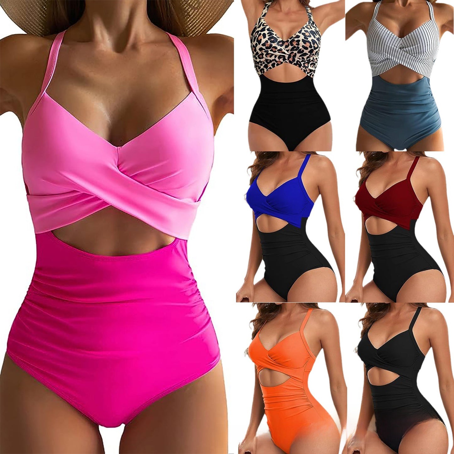 Cutout One Piece Swimsuit For Women Summer Beach Pool Wear