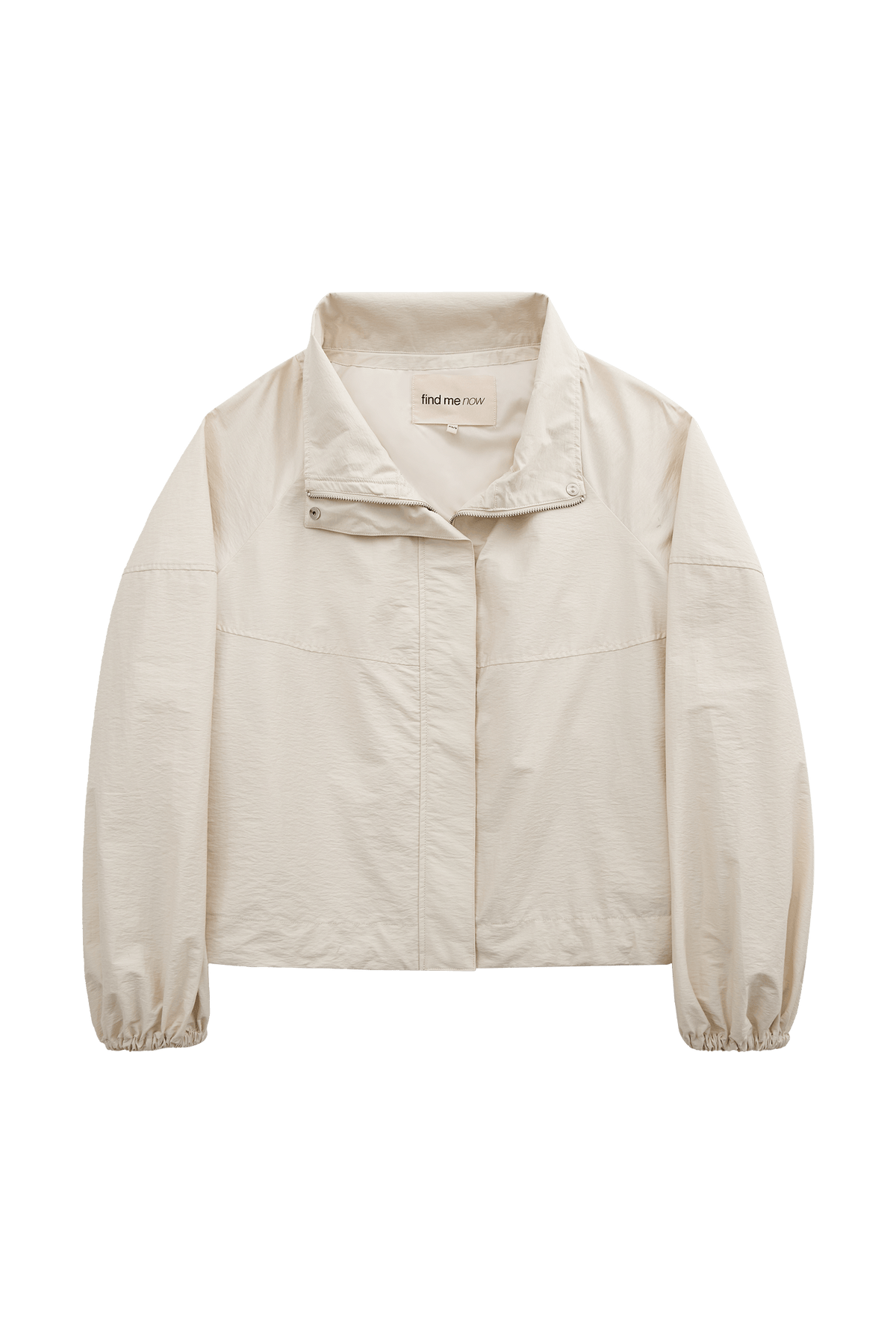 Women Lightweight Ivory Windproof Utility Anorak Jacket
