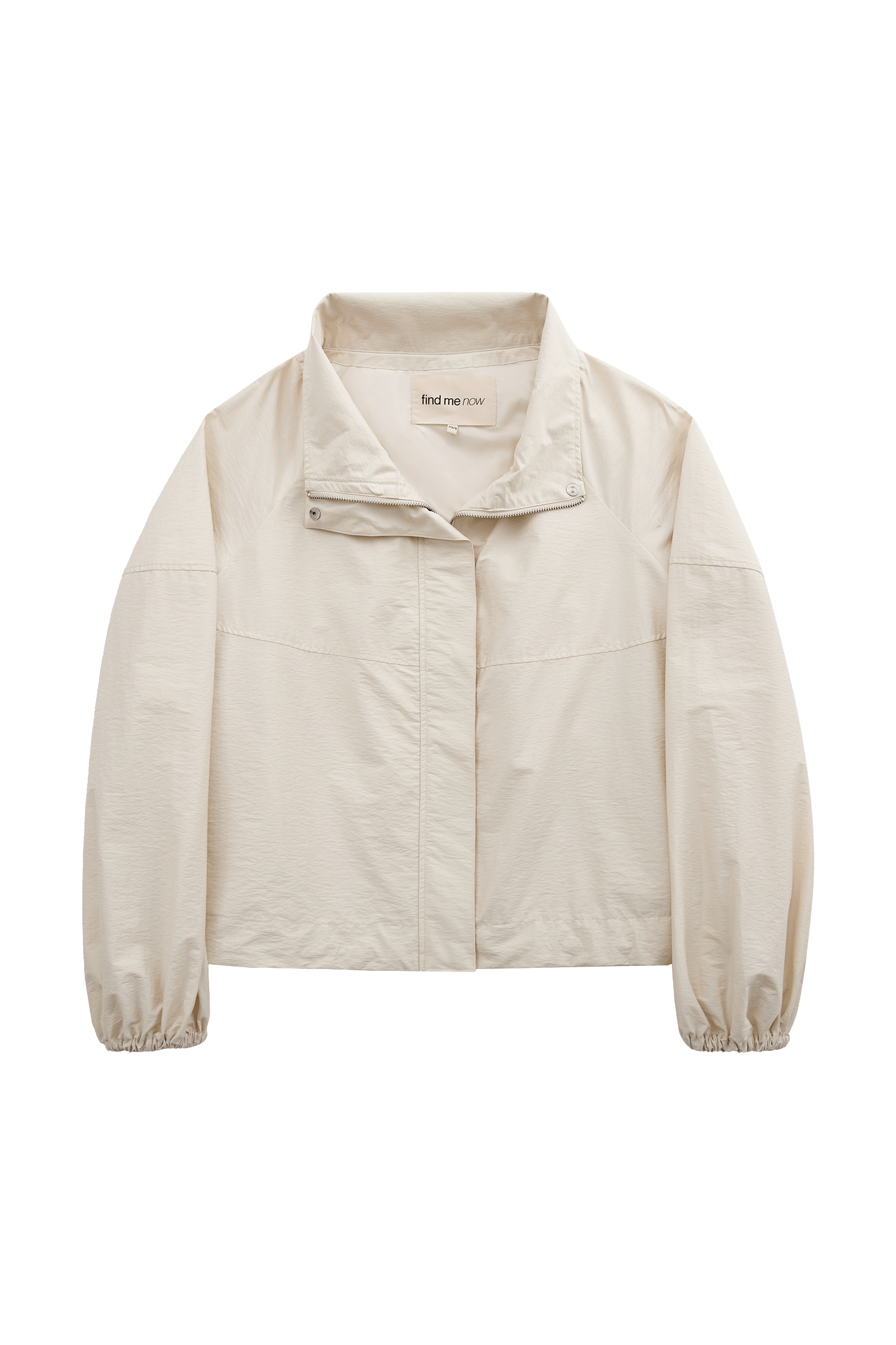 Women Lightweight Ivory Windproof Utility Anorak Jacket