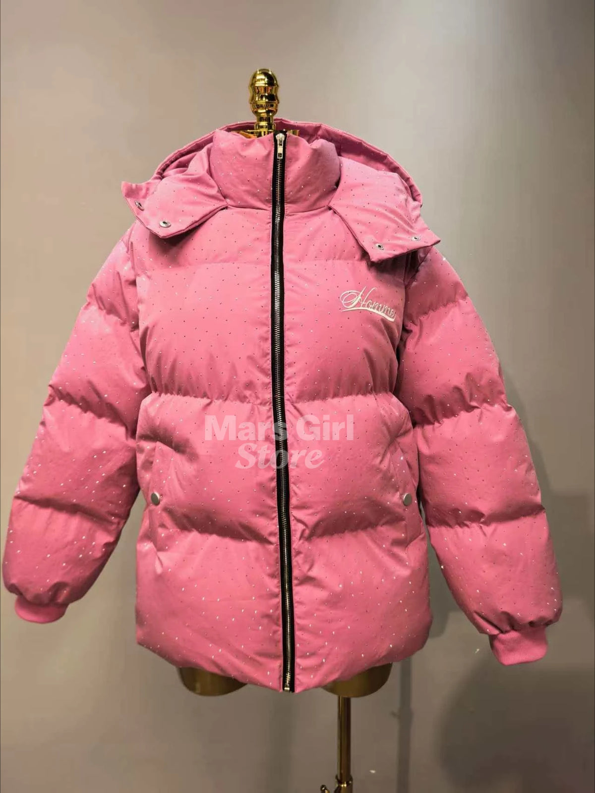 Y2K Women's Harajuku Winter Padded Jacket Thick Warm Coat Women's Vintage Zip Up Outerwear Casual Streetwear Fashion Parkas New