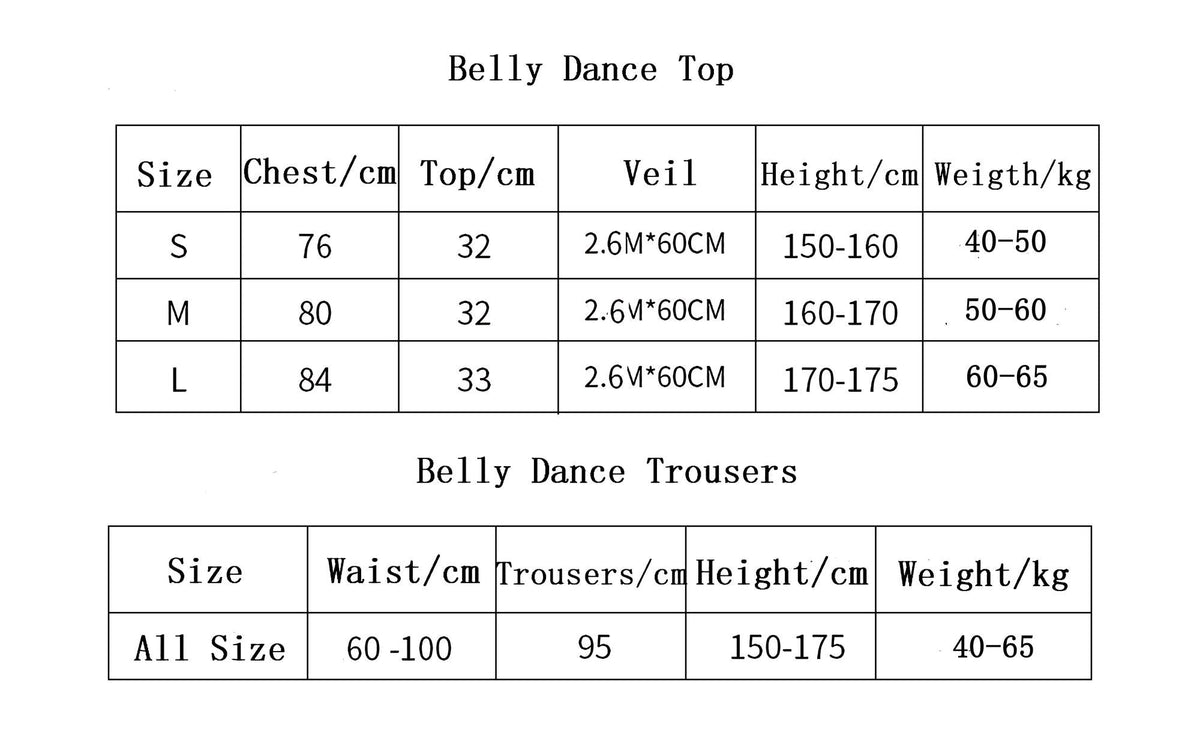 Women's Red Belly Dance Princess Costume Cosplay Set