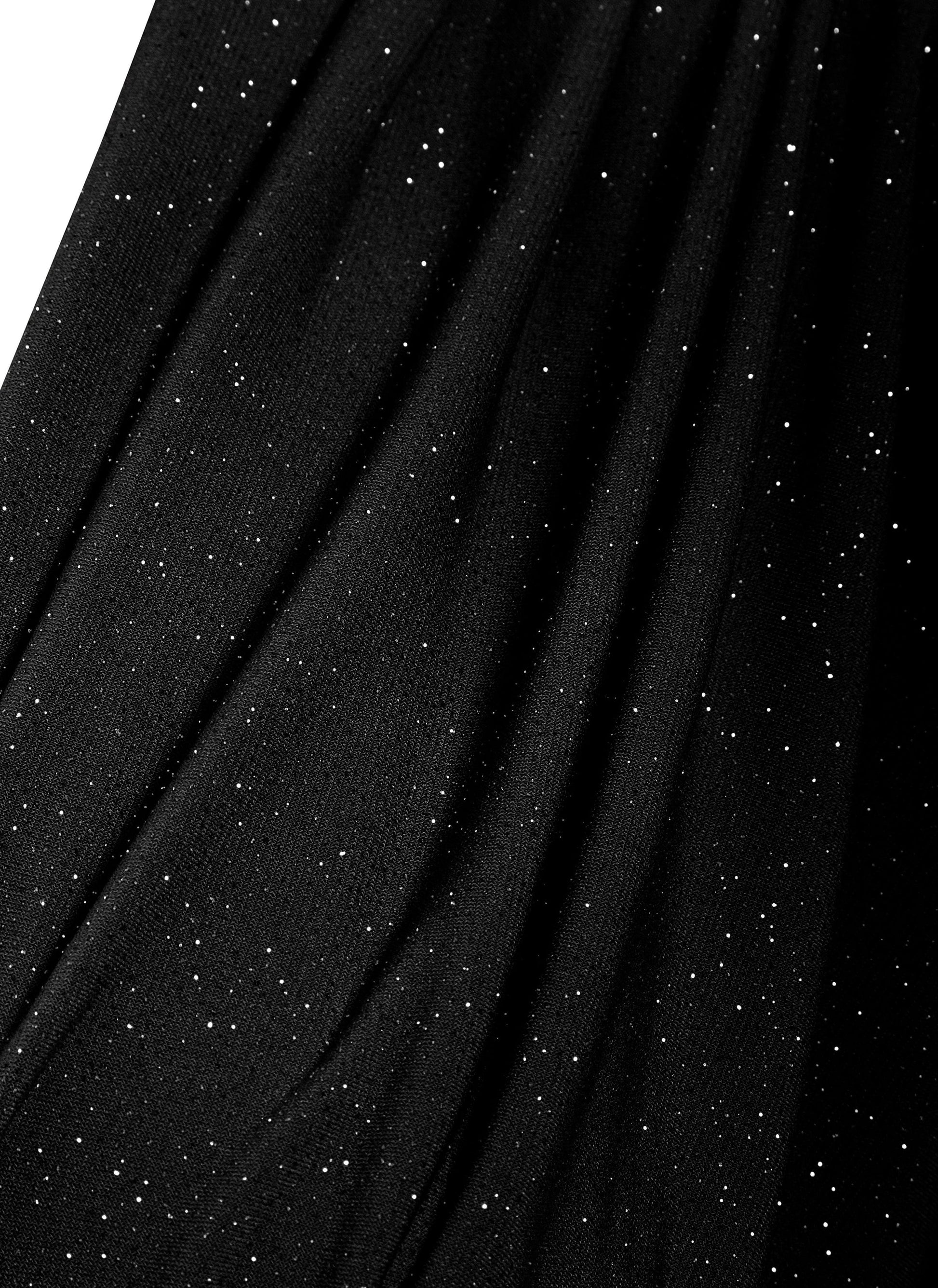 Sparkly Twist Front Evening Maxi Dress for Women
