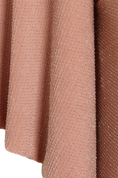 Women's Mocha Backless Cowl Maxi Evening Gown Elegant Chic