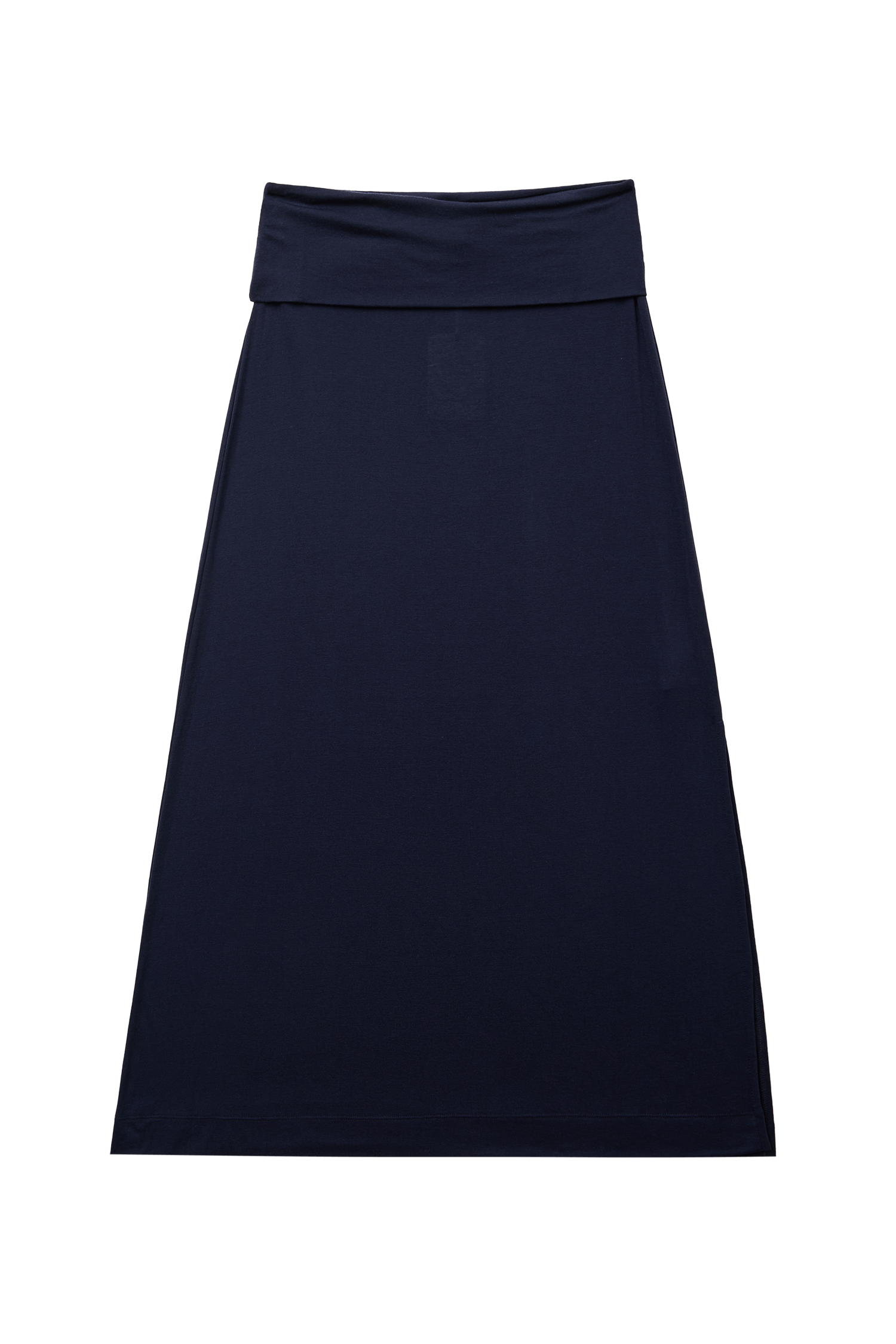 Jsori Maxi Skirt Navy Womens Stretch Jersey Long Skirt Style
