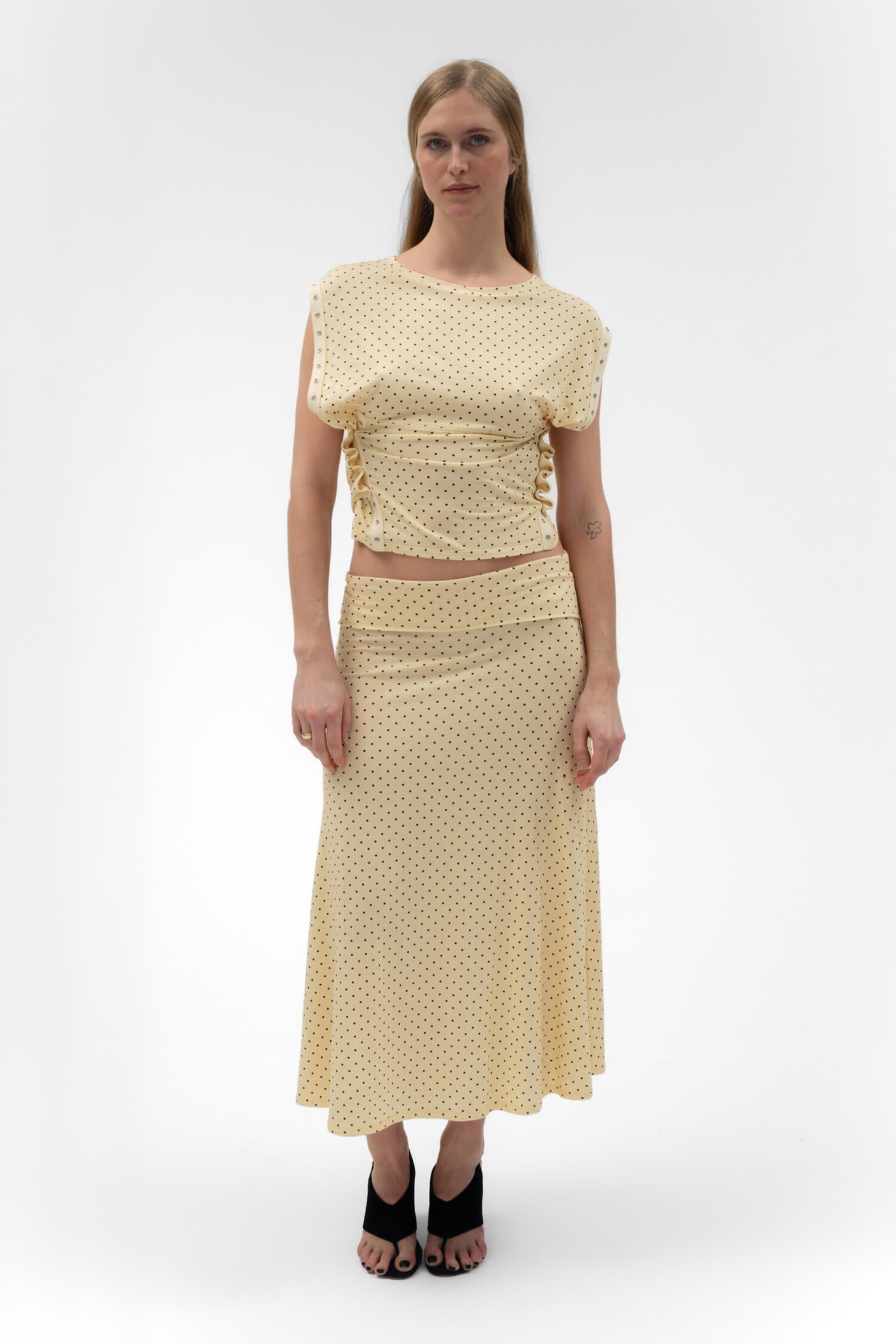 Foldover Flared Maxi Skirt Butter Women Flowy Everyday Style