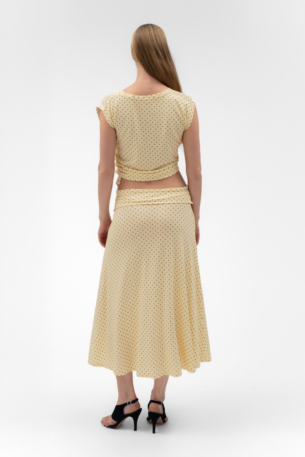 Foldover Flared Maxi Skirt Butter Women Flowy Everyday Style