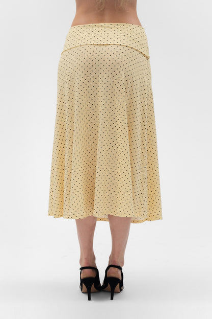 Foldover Flared Maxi Skirt Butter Women Flowy Everyday Style