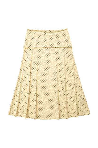 Foldover Flared Maxi Skirt Butter Women Flowy Everyday Style