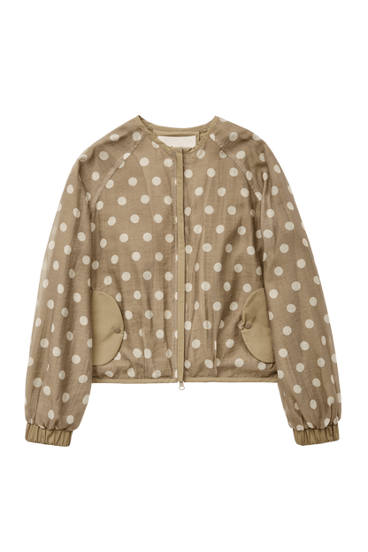 Fabio Voile Jacket Cream Mocha Womens Lightweight Outerwears