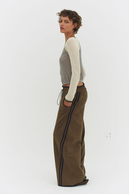 Mirinae Raglan Top Matcha Mel Womens Cotton Sweater Style X