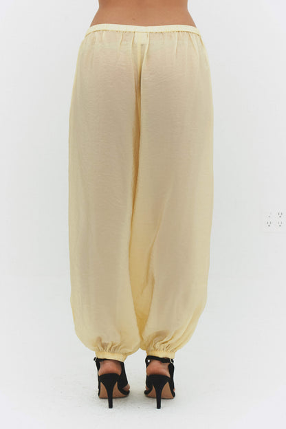 Zora Voile Pants Butter Womens Lightweight Balloon Trousers