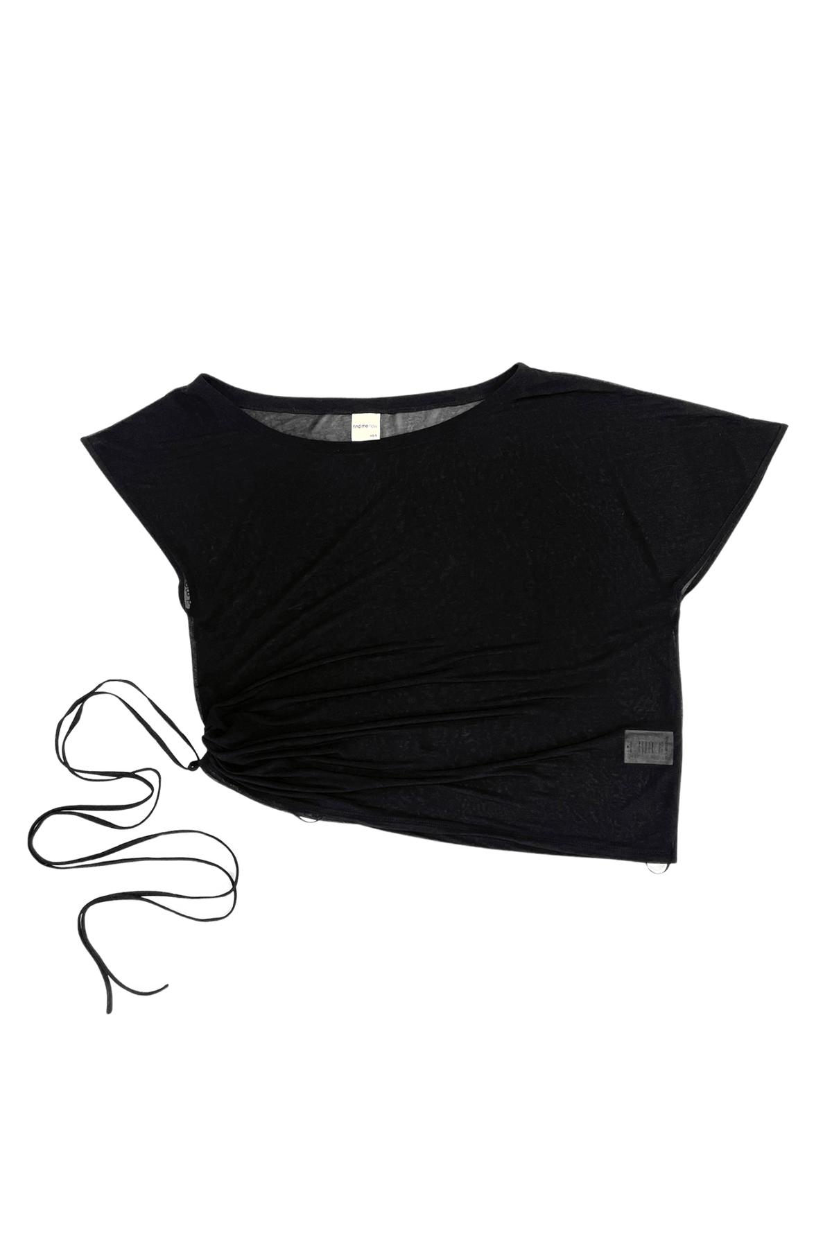 Brisa Top Black Womens Asymmetric Off Shoulder Casual Blouse