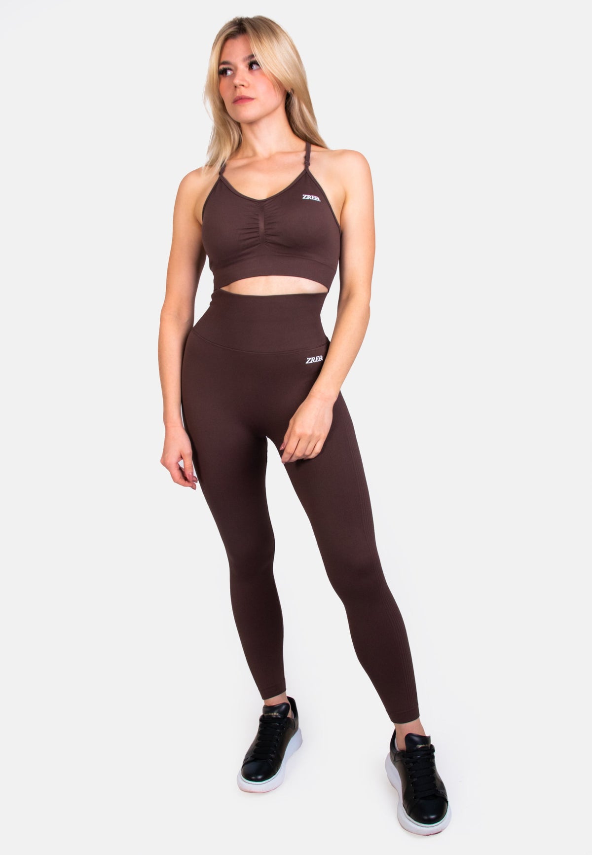 Seamless Sports Bra Adjustable Straps Removable Pads
