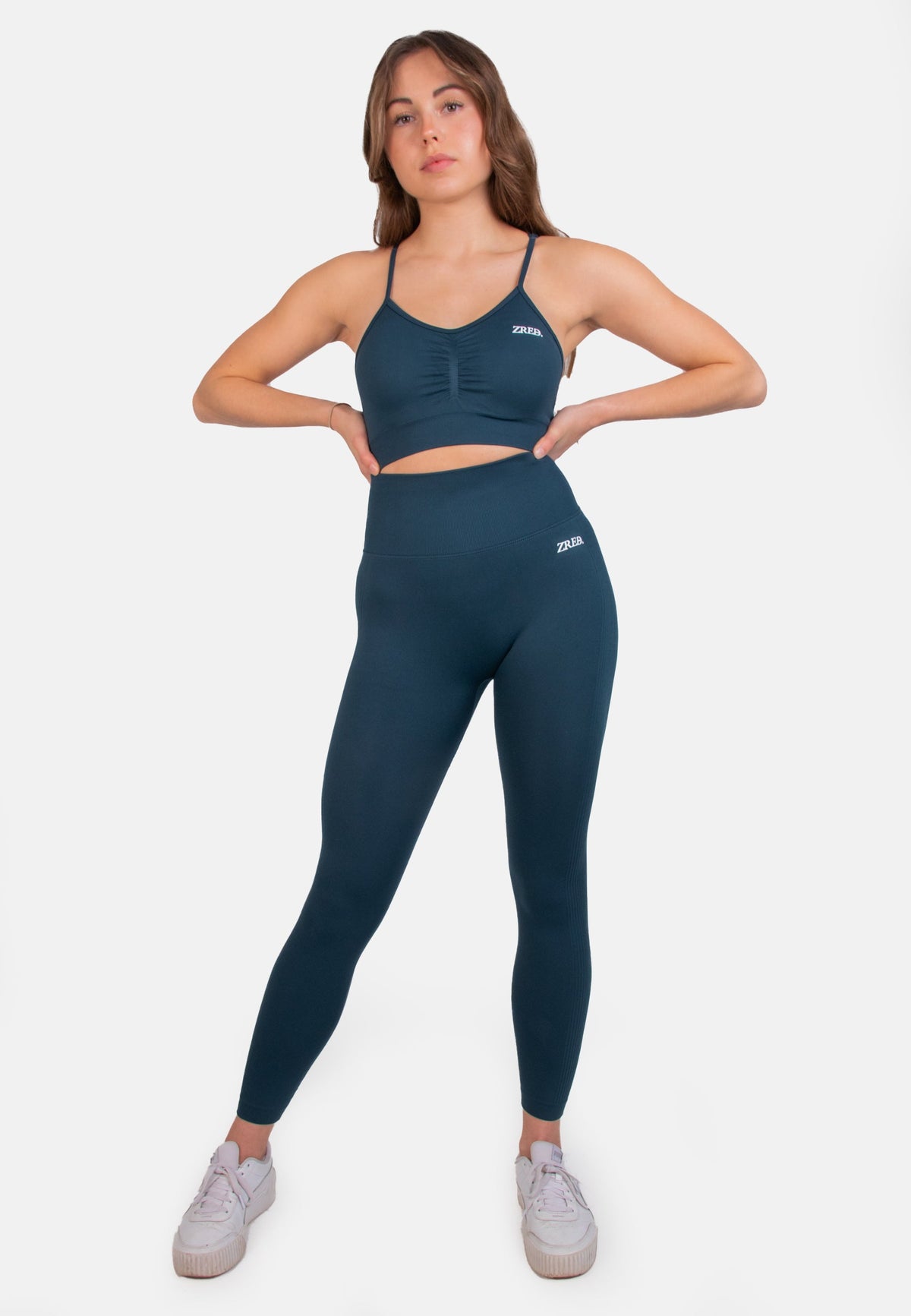 Seamless Sports Bra Adjustable Straps Removable Pads