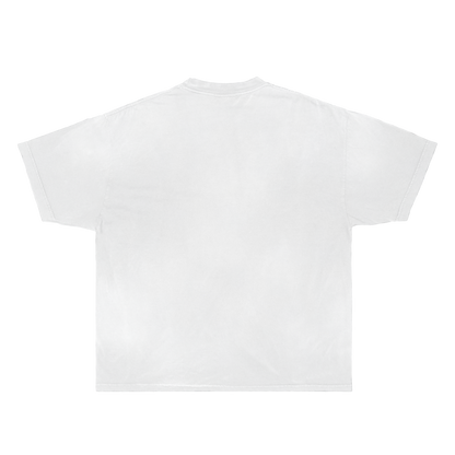 Men White Graphic Cotton Crew Neck Streetwear T Shirt