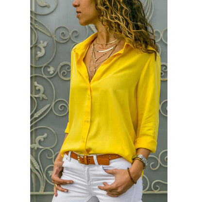 Elegant Long Sleeve Casual Women's Street Shirt