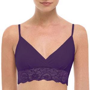 Women Wireless Soft Triangle Bralette Stretch Lace Bra