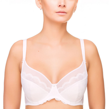 Women Full Figure Unlined Lace Underwire Support Bra