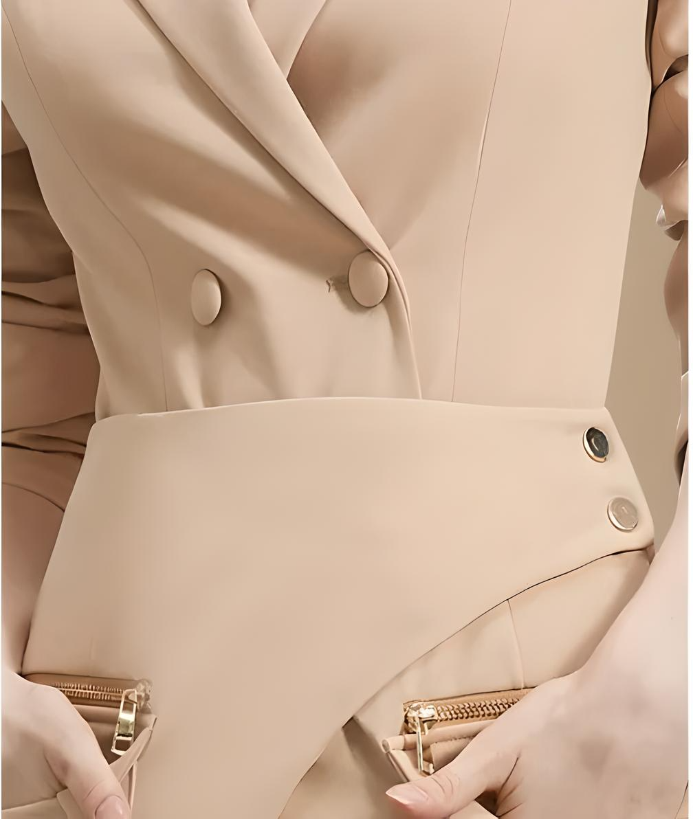 Women's Office Blazer Skirt Suit Set Elegant Two Piece Wear