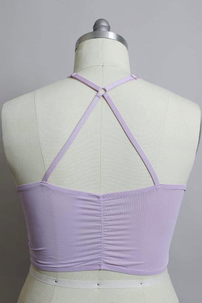 Plus Size Ruched Bralette Comfortable Support Bras for Women