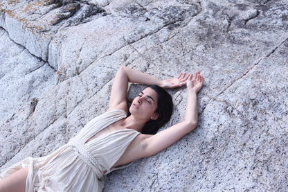 Lunar Tide Organic Cotton Goddess Maxi Dress Women