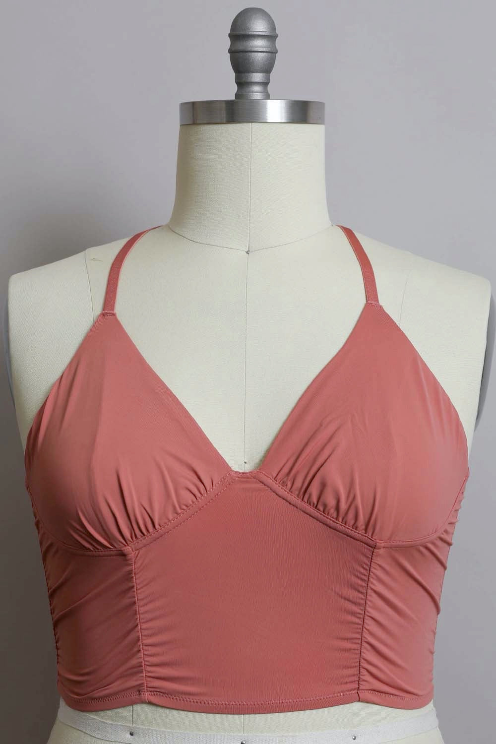Plus Size Ruched Bralette Comfortable Support Bras for Women