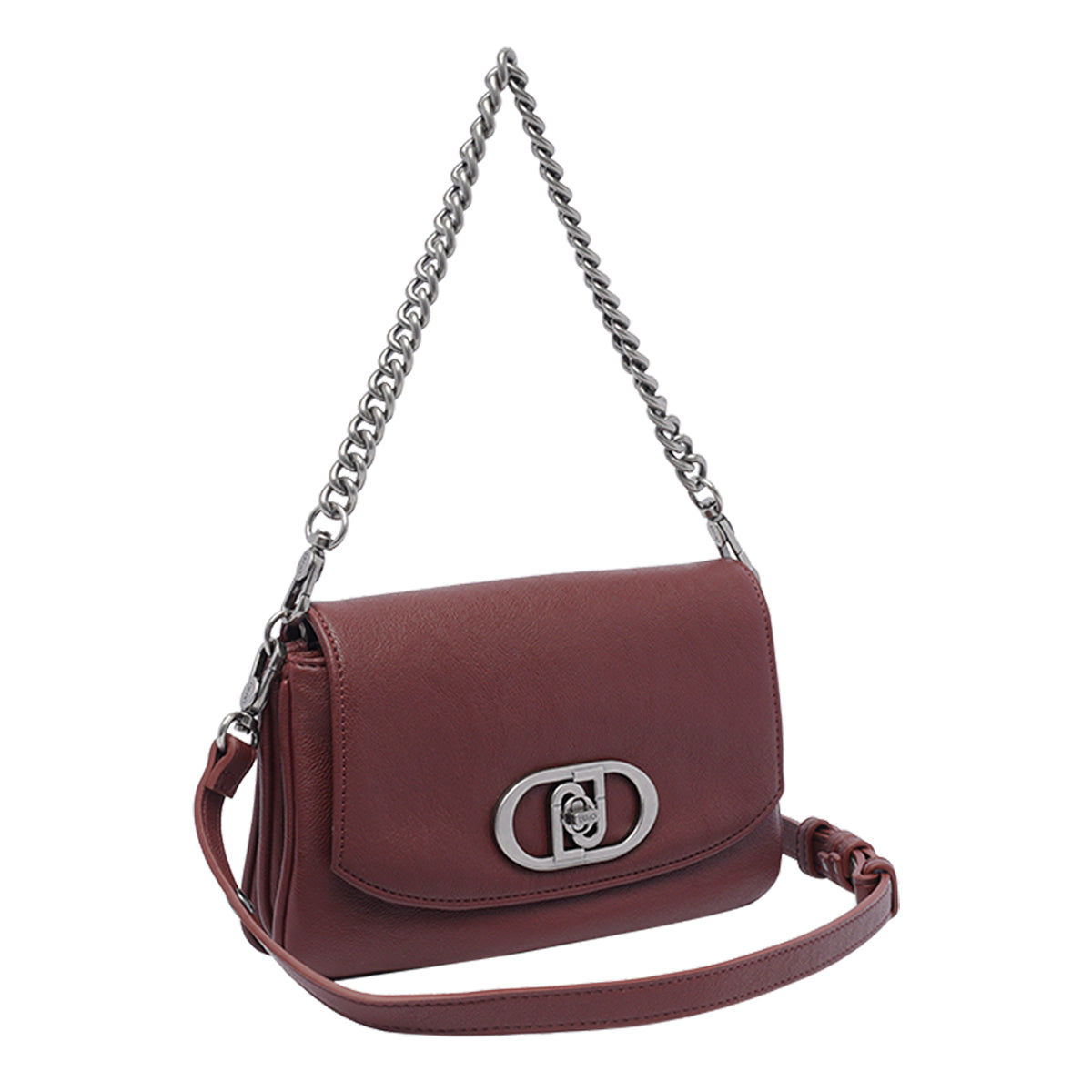 Women's Studded Crossbody Shoulder Bag with Chain Strap