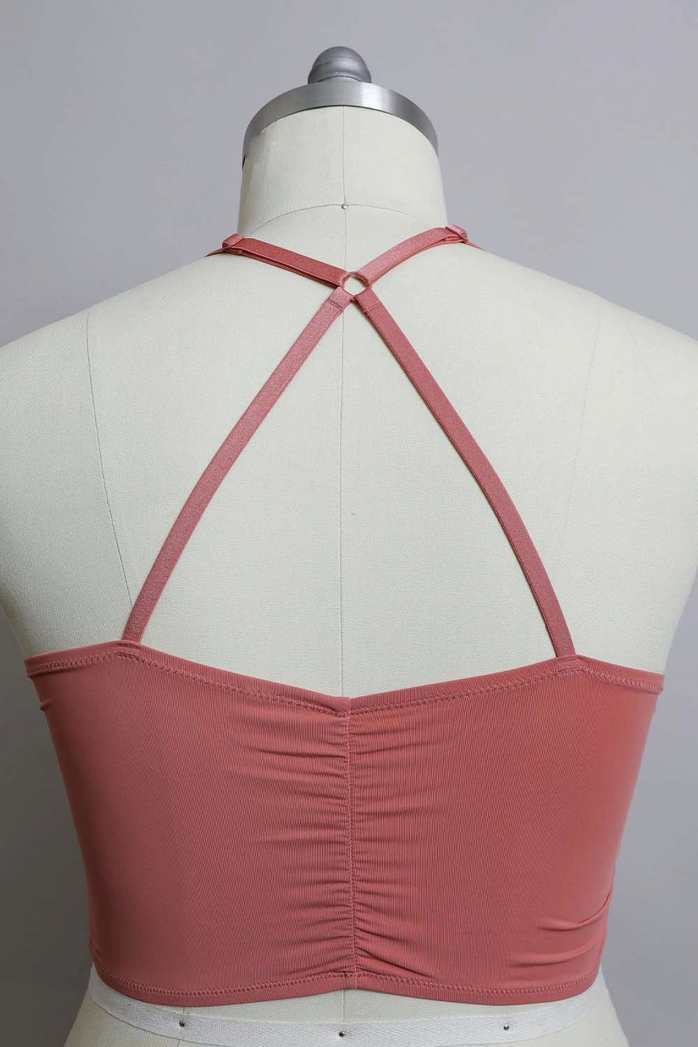 Plus Size Ruched Bralette Comfortable Support Bras for Women