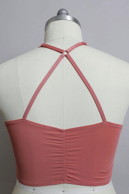 Plus Size Ruched Bralette Comfortable Support Bras for Women
