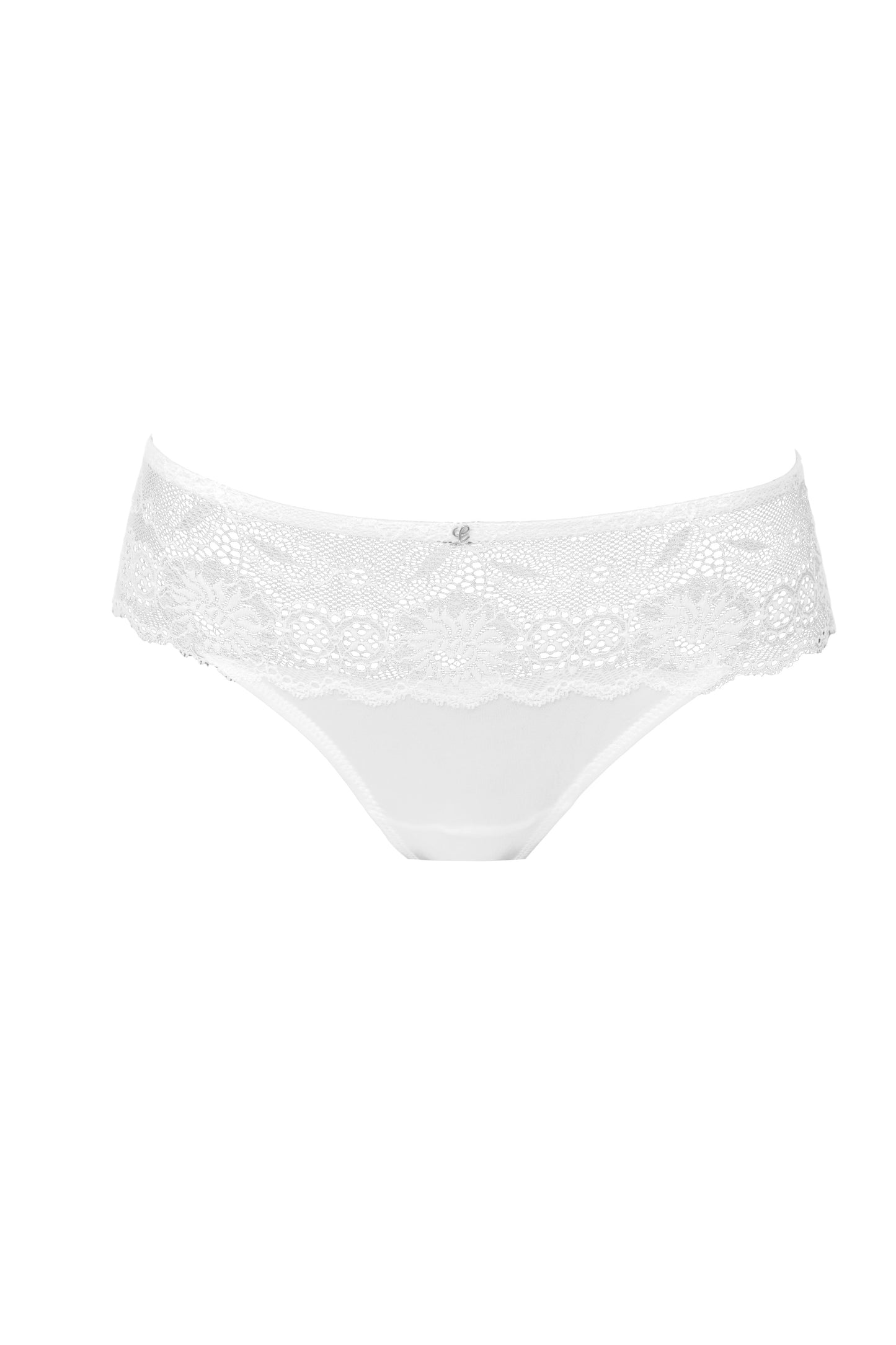 Women Seamless Microfiber Lace Trim Brief Underwear Panty
