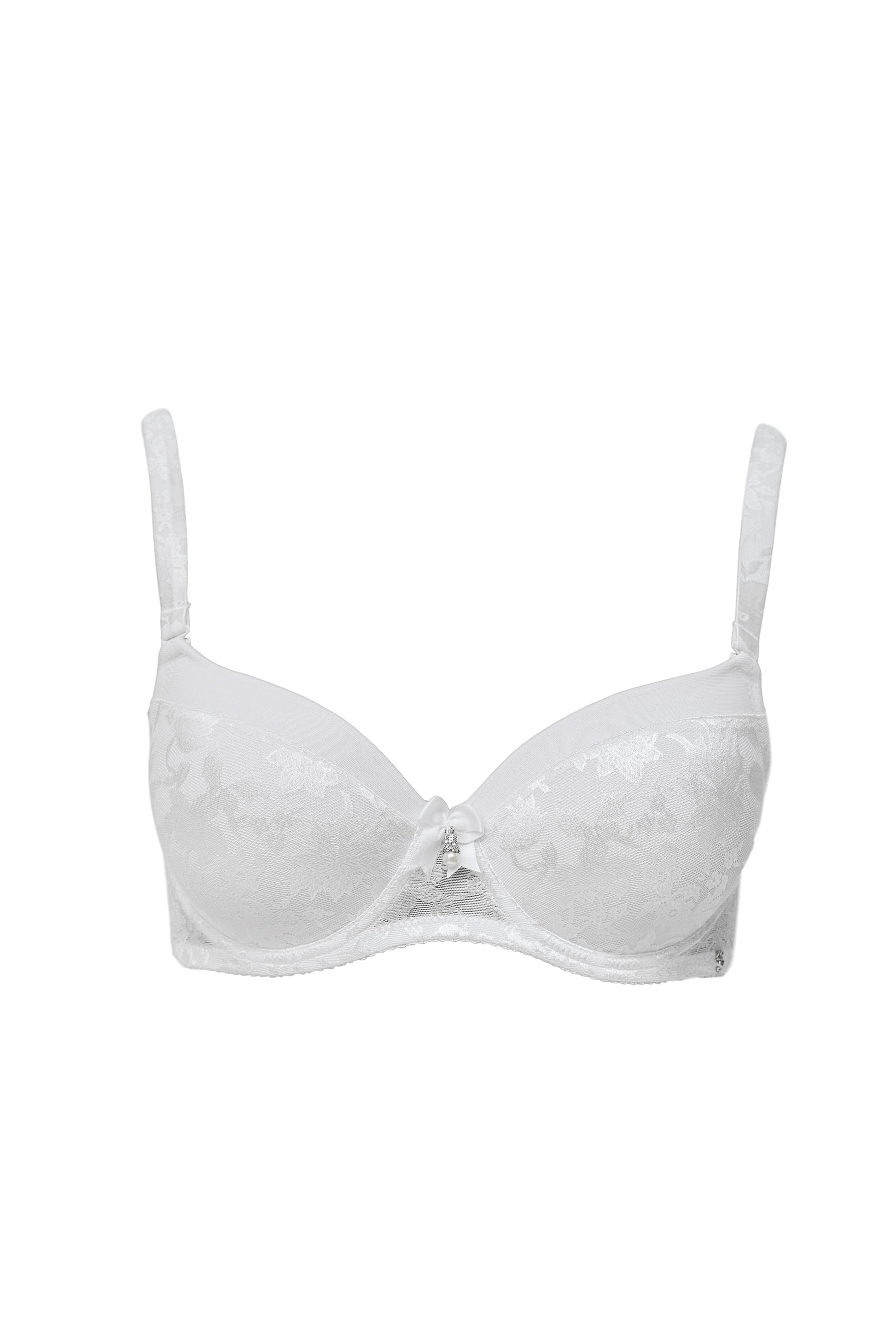 Haute Couture Preshaped Cup Bra C D E Full Support Lace Fit