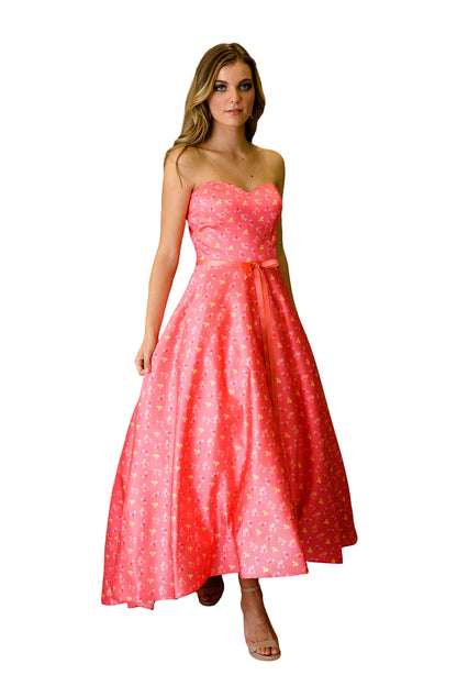 Off Shoulder Floral Formal Train Dress for Women Elegant