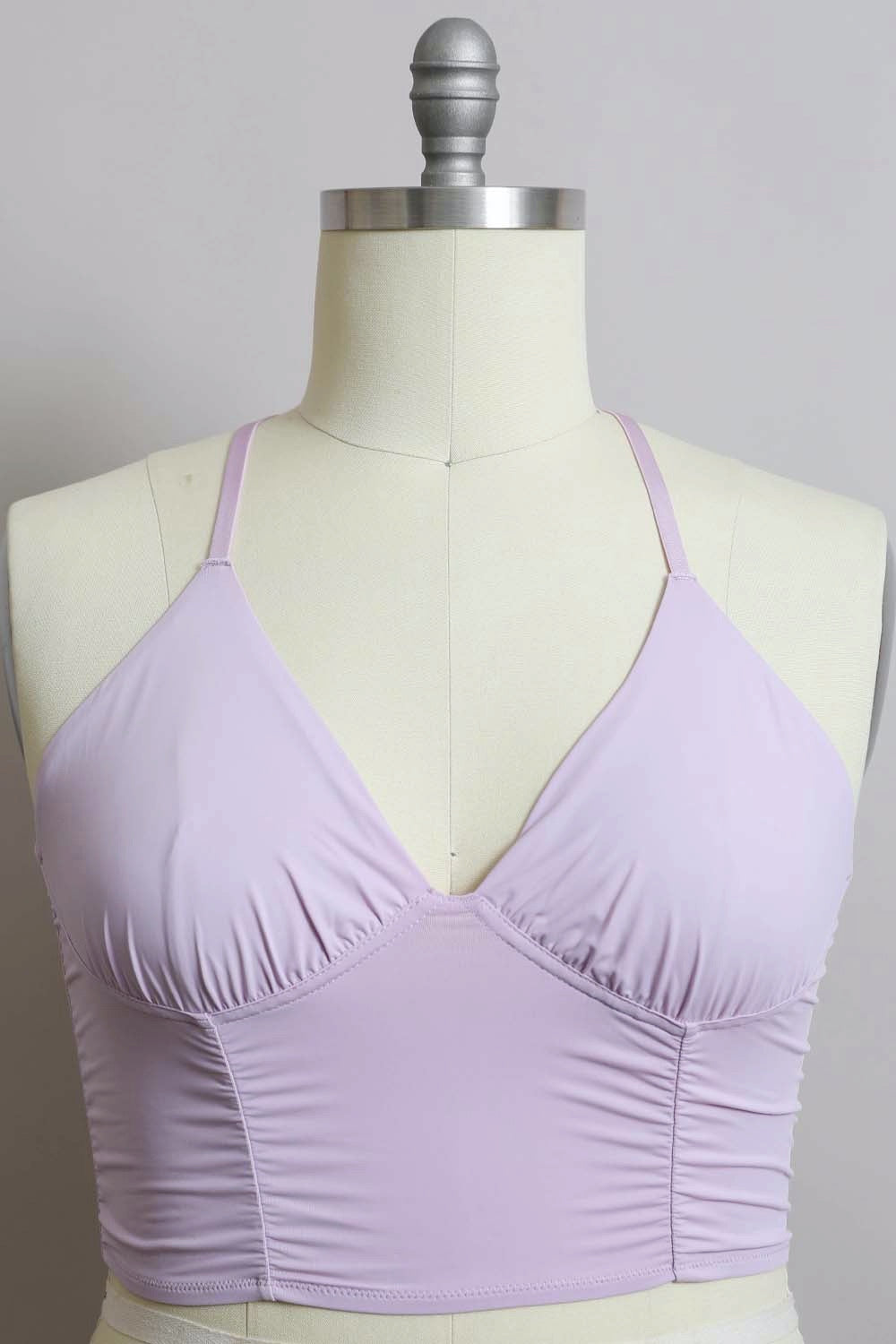 Plus Size Ruched Bralette Comfortable Support Bras for Women