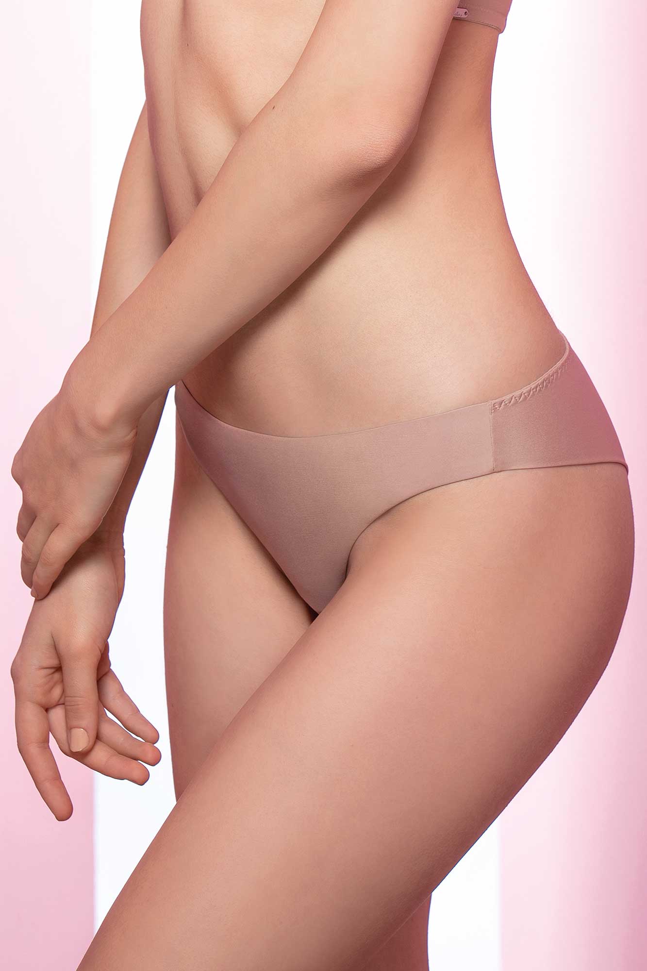 Women Seamless Brazilian Cut Stretch Mesh Brief Underwear