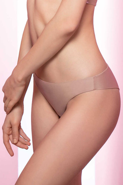Women Seamless Brazilian Cut Stretch Mesh Brief Underwear