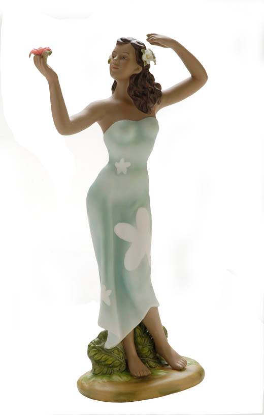 Fine Porcelain Hawaiian Woman Sarong Collectible Figurine