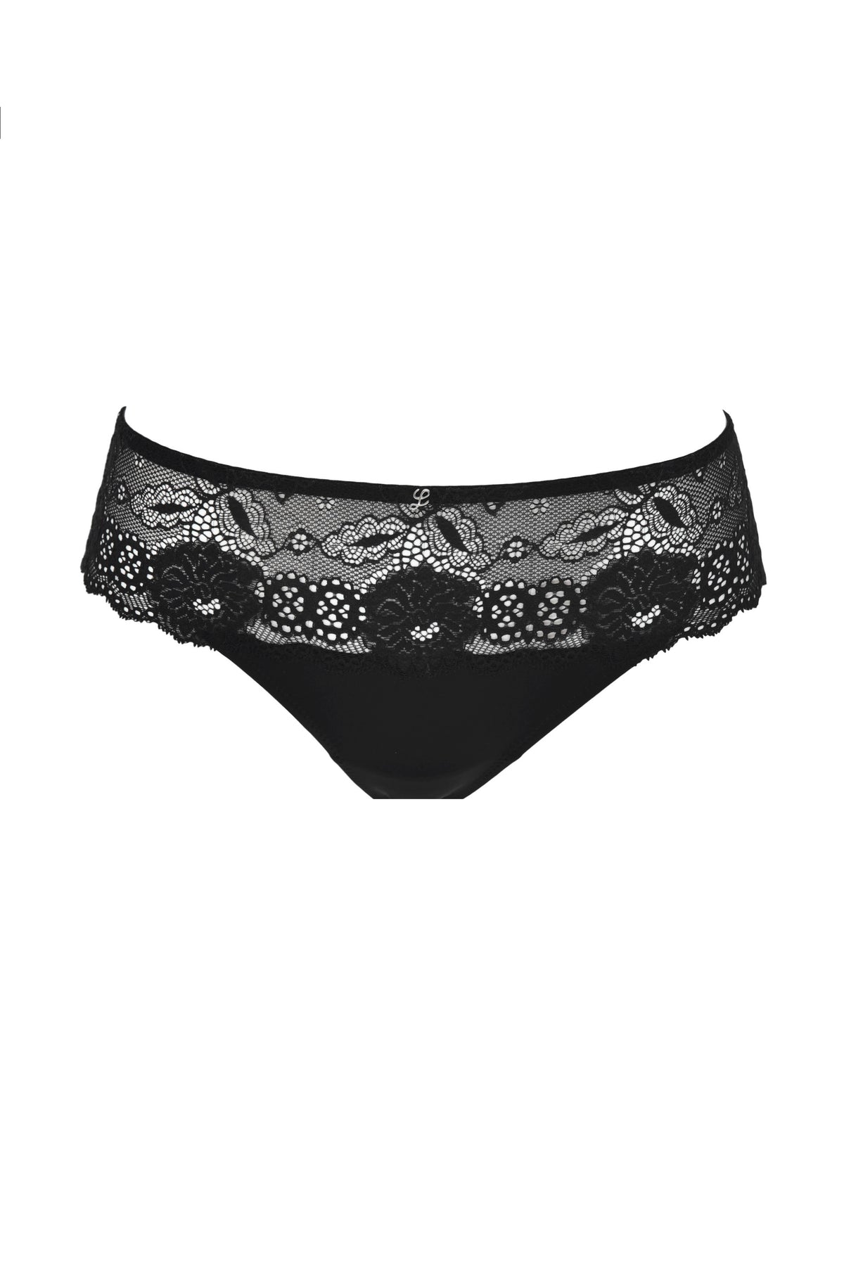 Women Seamless Microfiber Lace Trim Brief Underwear Panty