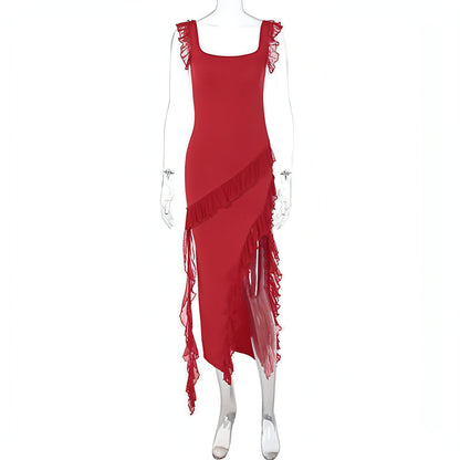 Women's Summer Stringy Stitch Bodycon Dress Elegant Chic