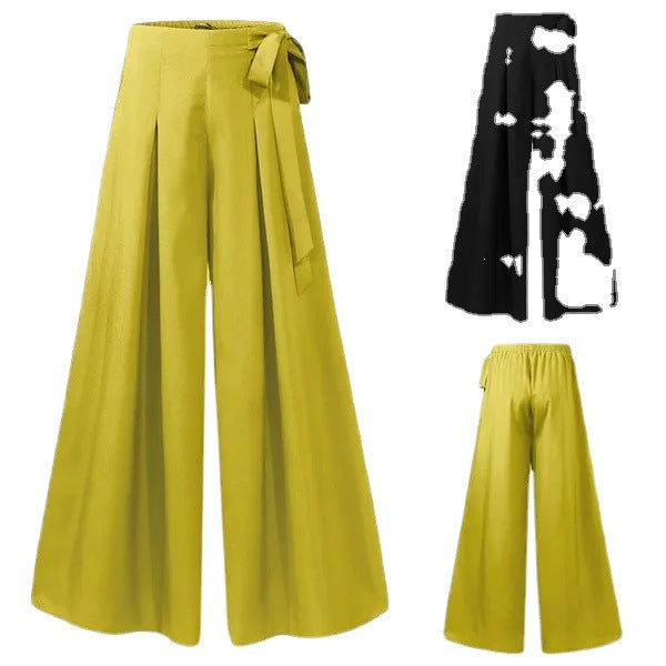 Women's High-Waisted Flared Wide-Leg Pants