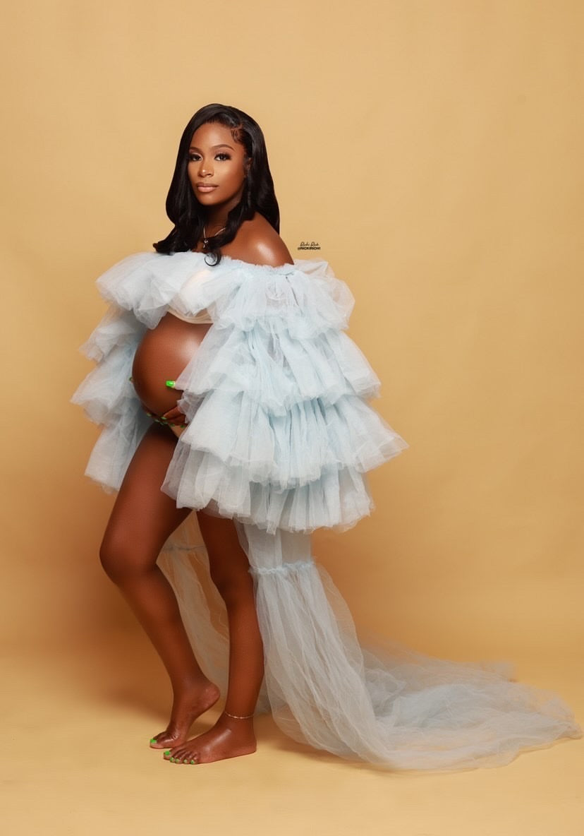 Preona Maternity Maxi Dress for Pregnancy Photoshoot Wear