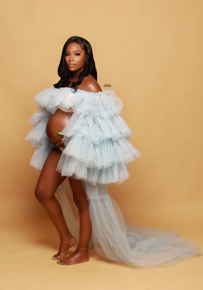 Preona Maternity Maxi Dress for Pregnancy Photoshoot Wear