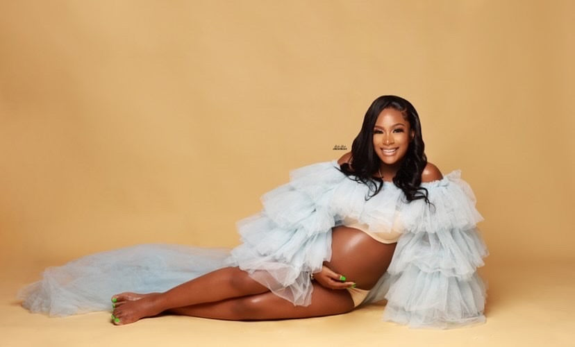 Preona Maternity Maxi Dress for Pregnancy Photoshoot Wear