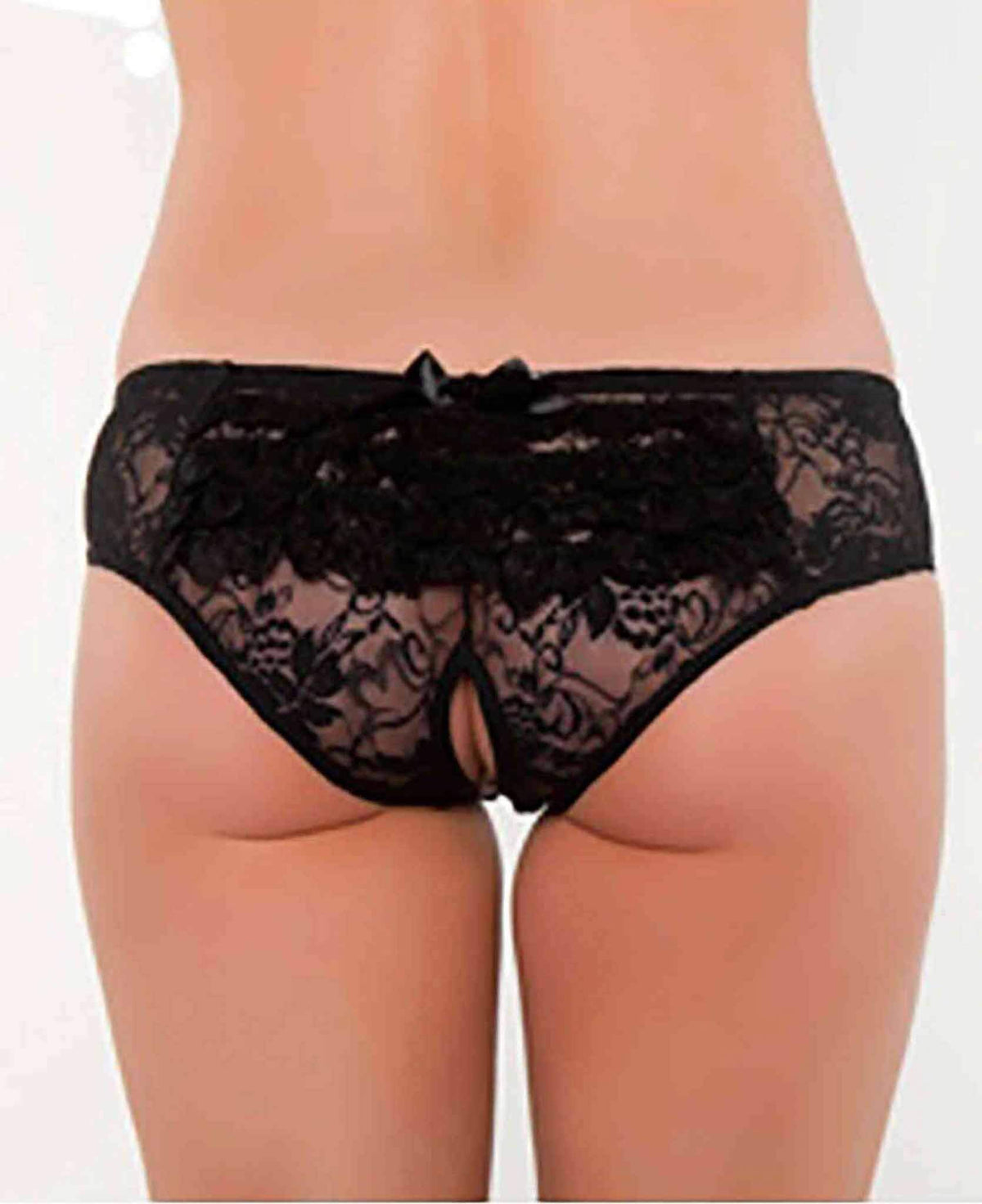 Naughty Open Back Crotchless Panty Comfortable Lace Lingerie