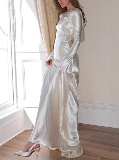 Backless Fishtail Maxi Dress