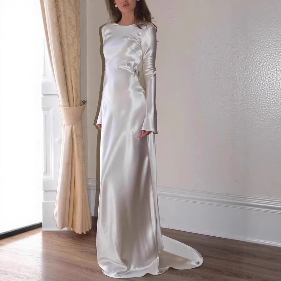 Backless Fishtail Maxi Dress