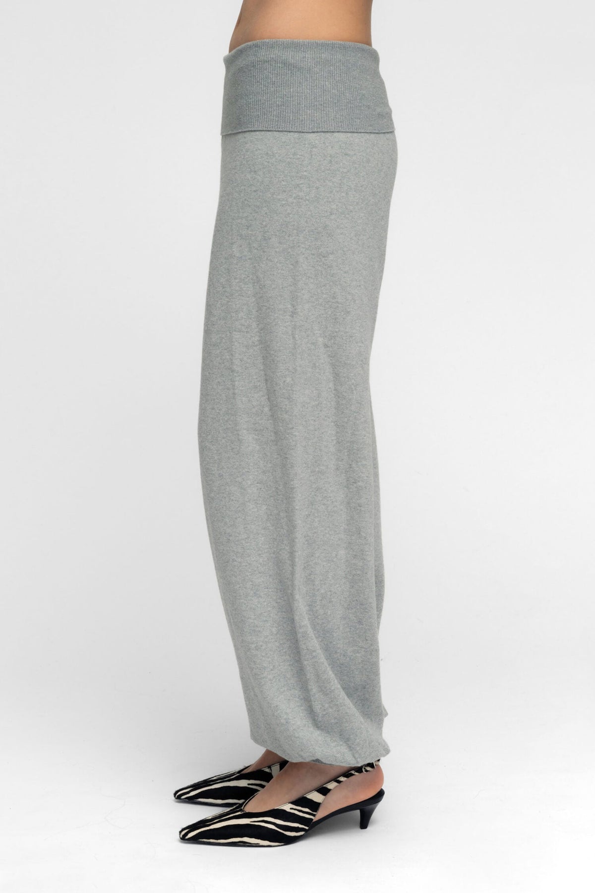 Balloon Knit Joggers – Heather Gray