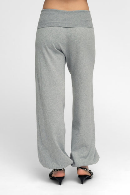 Balloon Knit Joggers – Heather Gray