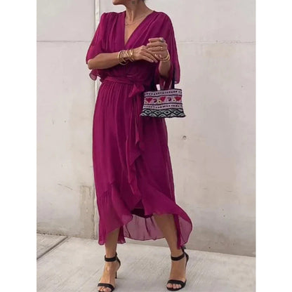 Batwing Sleeve Maxi Dress
