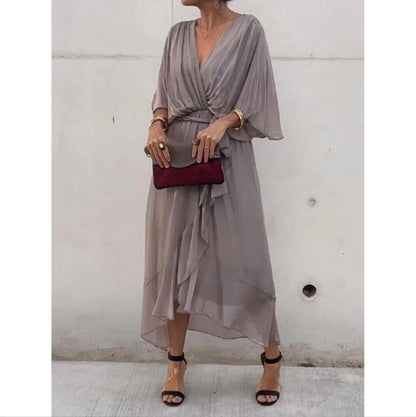 Batwing Sleeve Maxi Dress