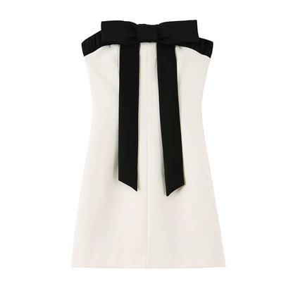 Butterfly Knot Strapless Mini Dress